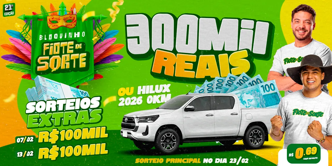 Fiote de Sorte - Meio Milhão de Reais no PIX